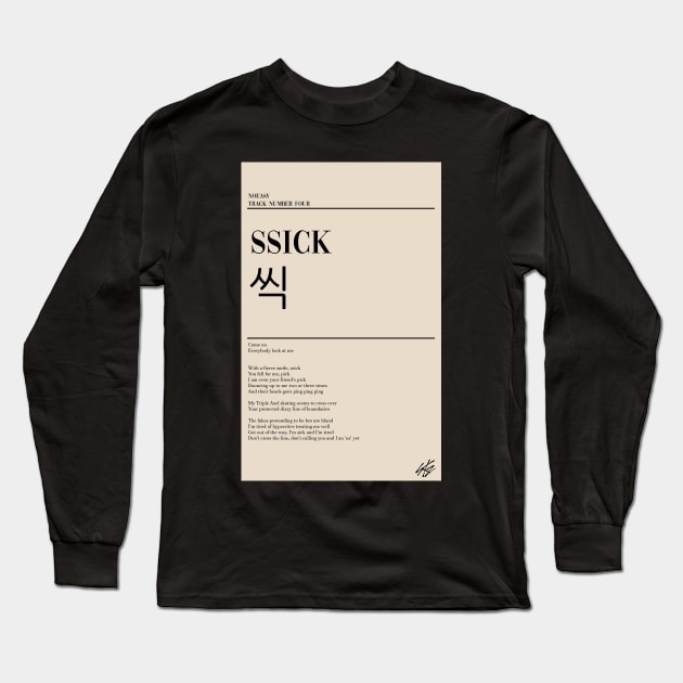 NOEASY- Ssick Poster Long Sleeve T-Shirt by LChiaraArt